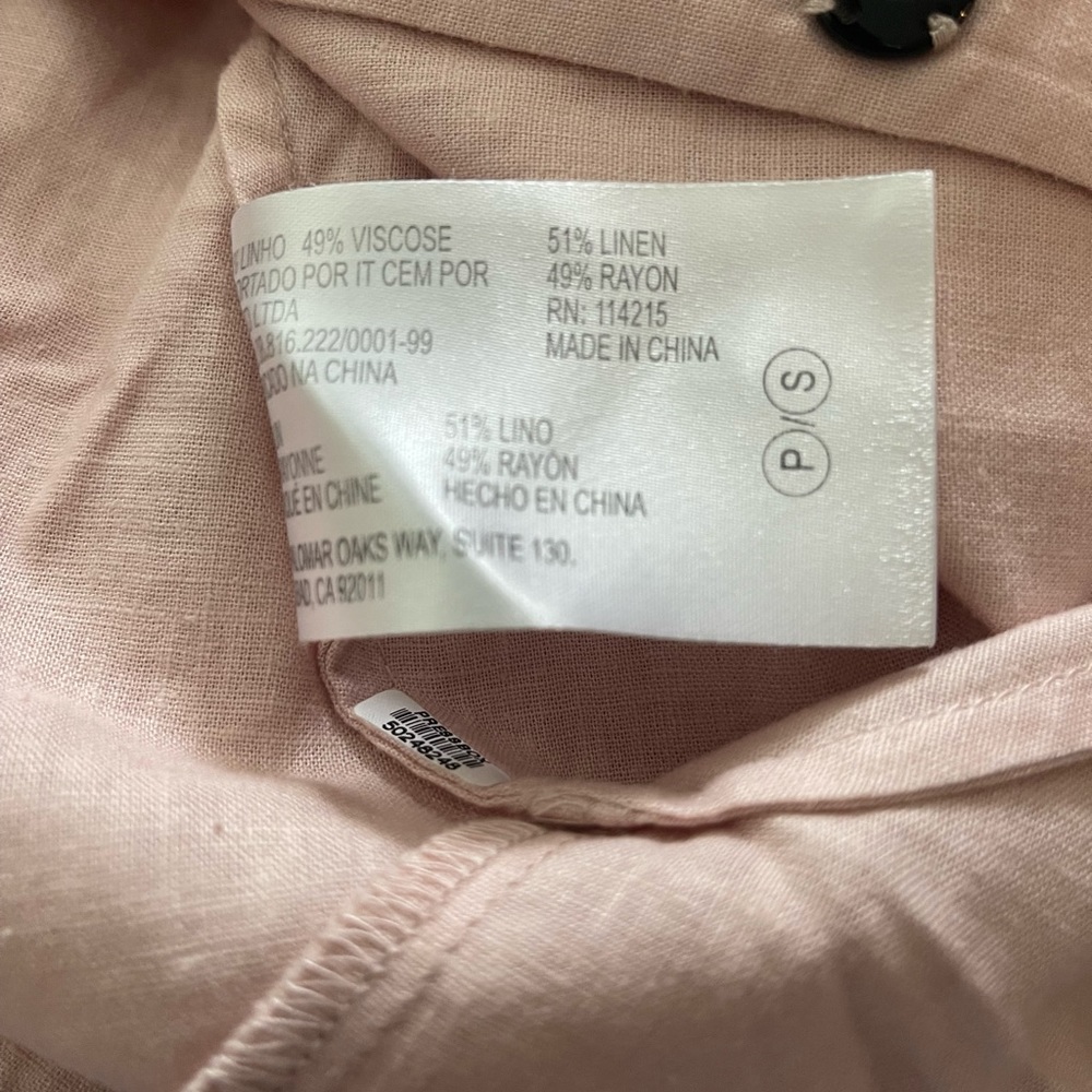 Vix Hermanny peach color linen Beach Dress - Picture 5 of 6
